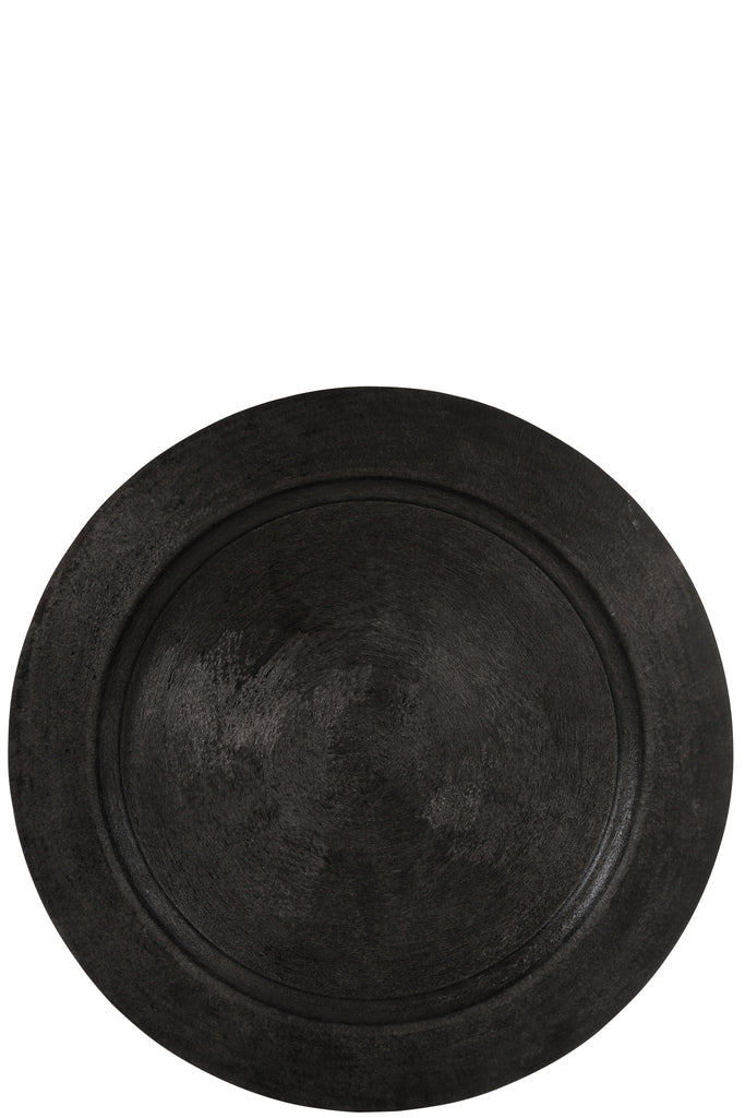 Lade Ronde Aluminium Zwart