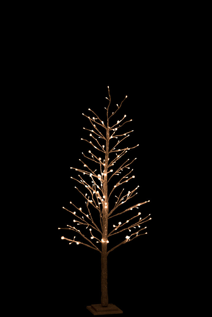 Boom Bare+Led+Adapter Glitter Zilver Middelgroot