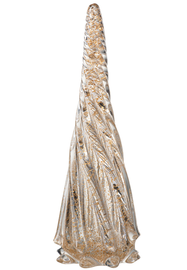 Boom Twist Hoog Glas Transparant/Goud