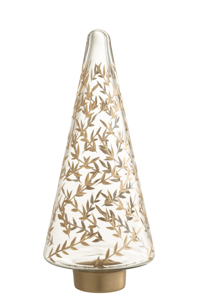 Boom Tarwe Glas Goud/Transparant Groot