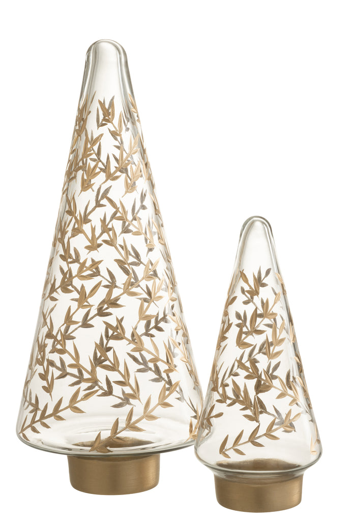 Boom Tarwe Glas Goud/Transparant Groot