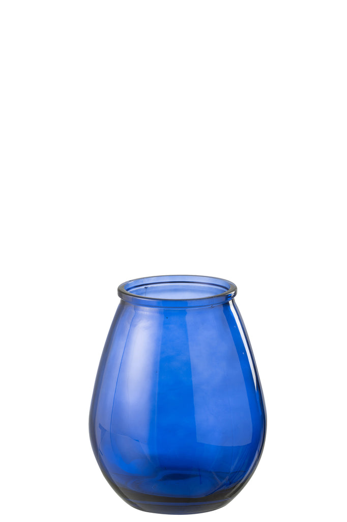 Vaas Ei Glas Blauw Klein