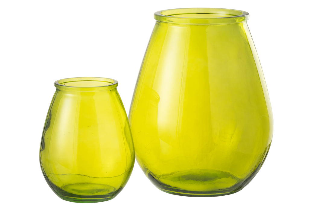 Vaas Ei Glas Geel Groot