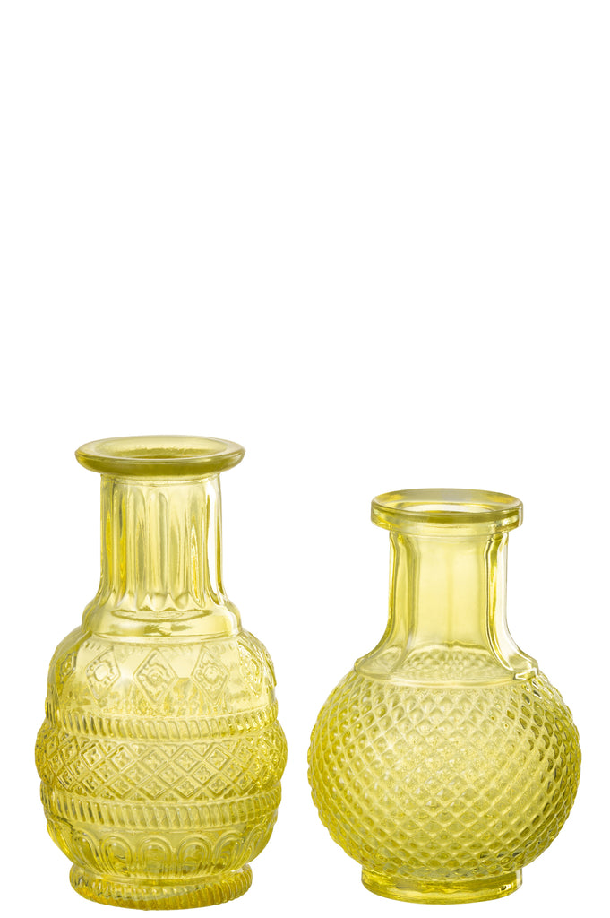 Vaas Kano Glas Geel Assortiment Van 2