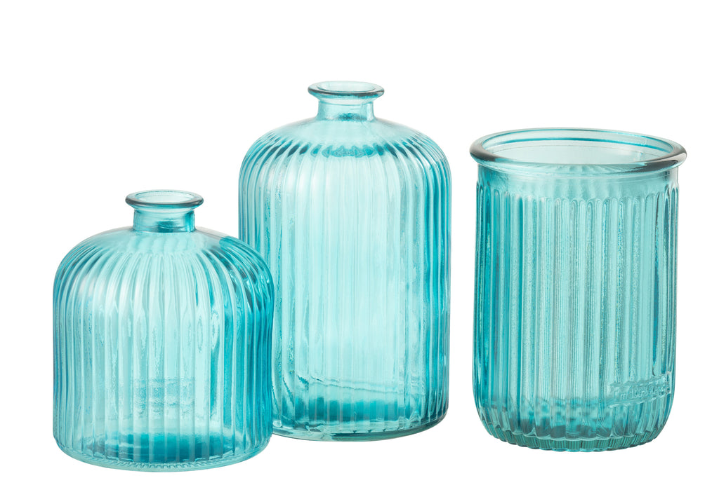 Vaas Stripe Glas Aqua
