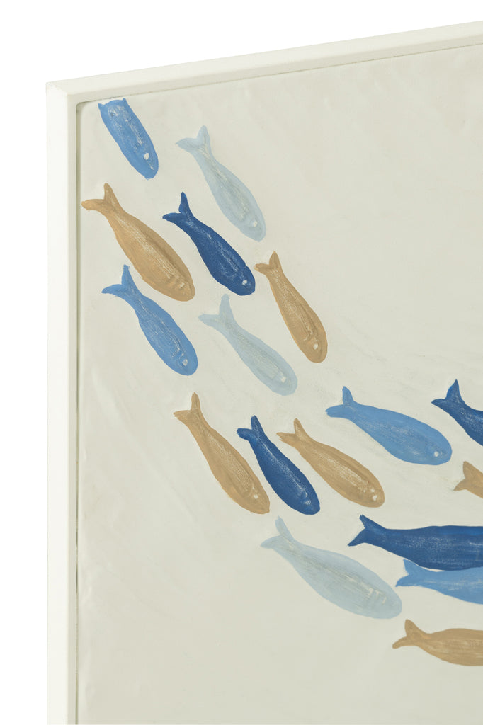 Muurdecoratie school vissen Doli Iron Mix