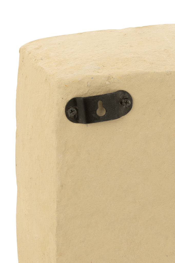 Wall Rack Flint Paper Mache Natural Small