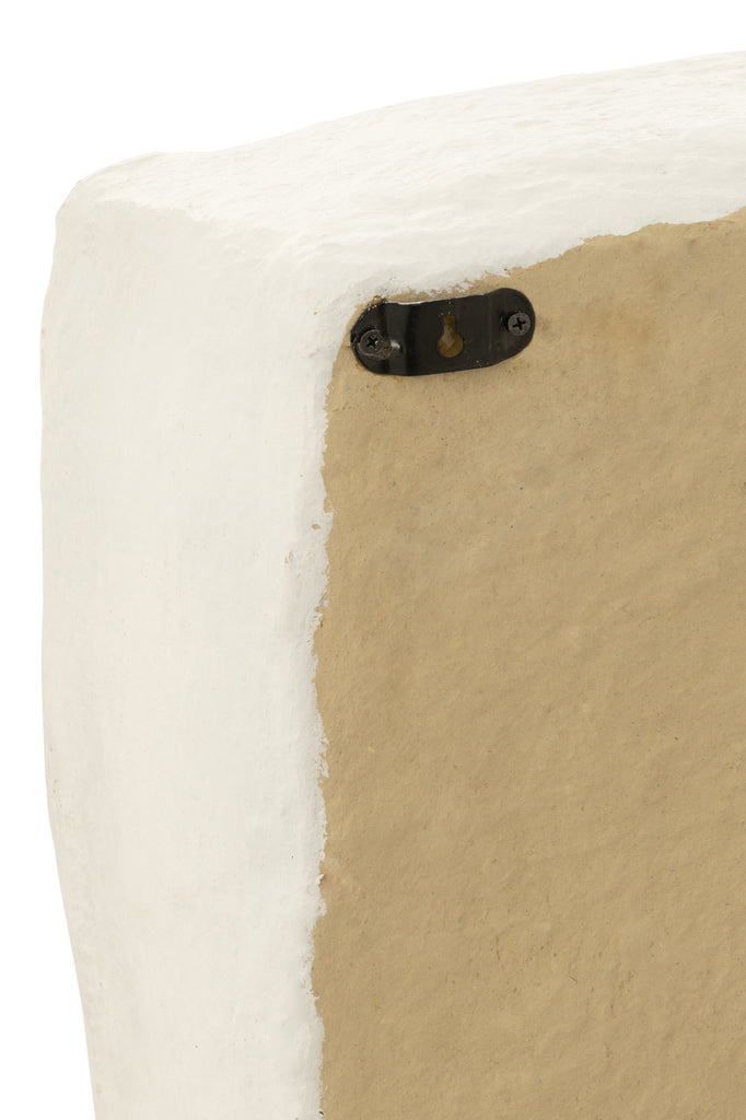 Wall Rack Flint Paper Mache White Large