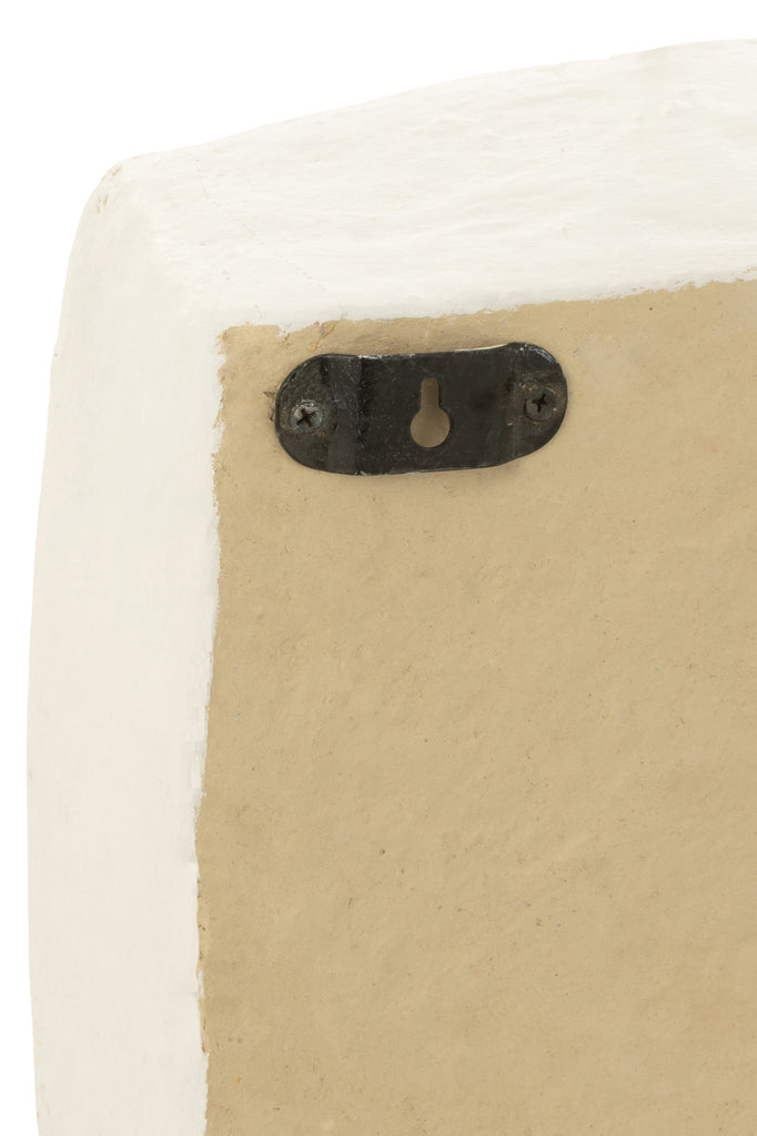 Wall Rack Flint Paper Mache White Small