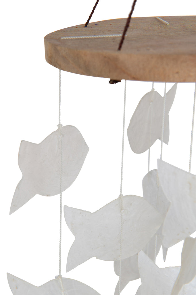 Windchime Fish Shell White