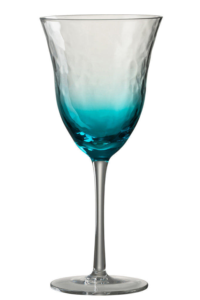 Wijnglas Onregelmatig Glas Blauw