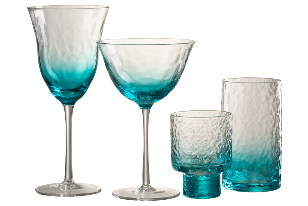 Wijnglas Onregelmatig Glas Blauw
