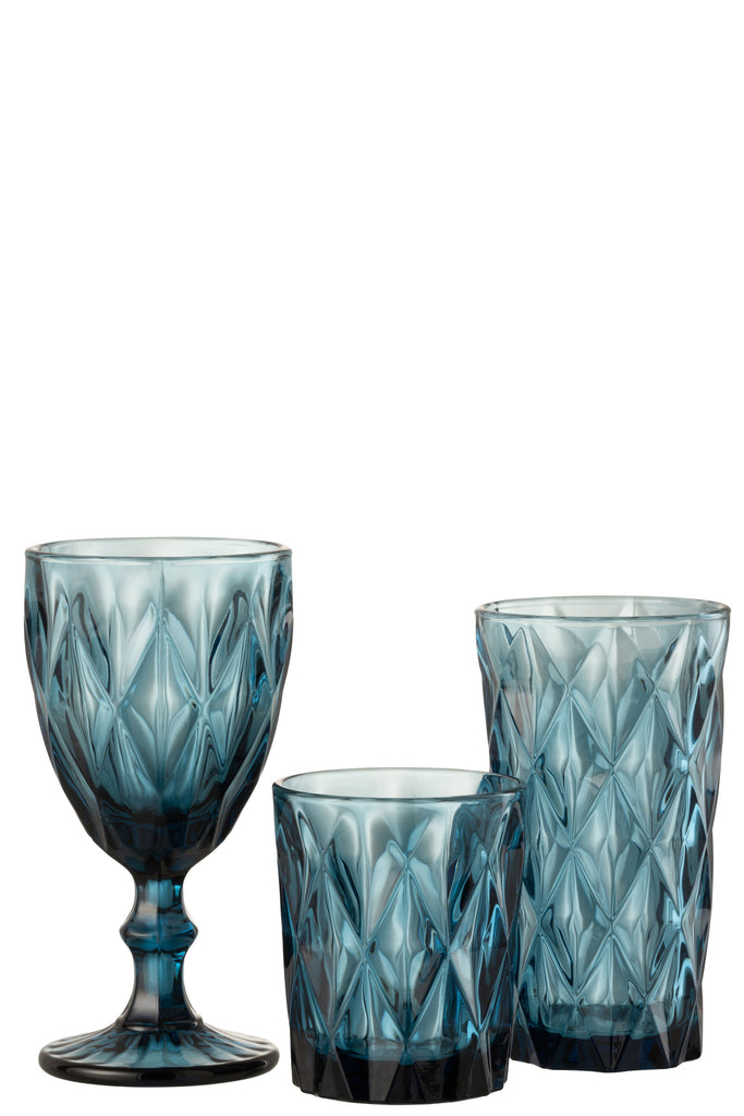 Wijnglas Mona Glas Blauw