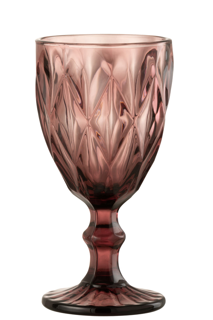 Wijnglas Mona Glas Donkerroze