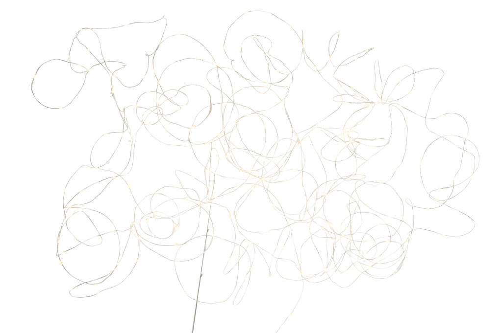 J-Line Christmas Lights Wire 30M Silver 300Led Warm White