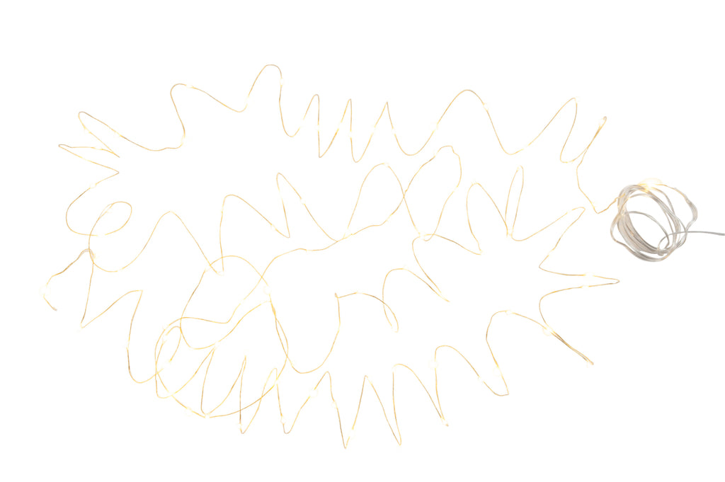 Kerstverlichting Draad 9M Goud 90Led Warm Wit