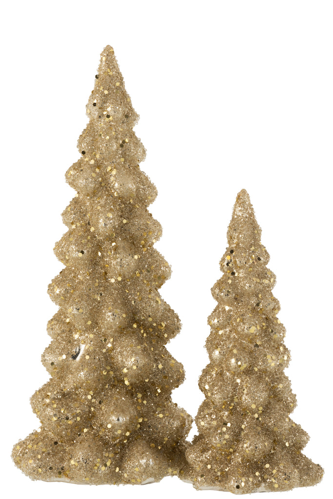 Kerstboom Deco Suikerglas Glanzend Goud Groot