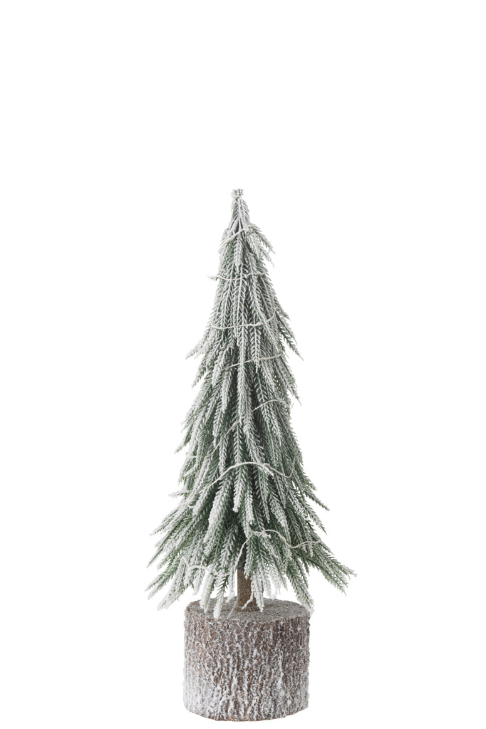 Kerstboom A+Led Kunstmatige Sneeuw Groen Middelgroot