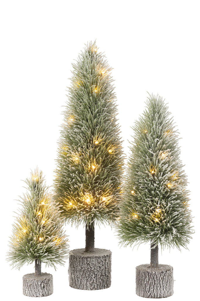 Kerstboom B + Led Kunstmatige Sneeuw Groen Groot