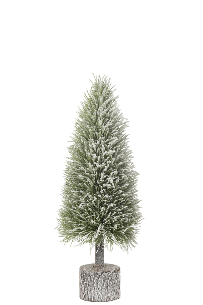 Kerstboom B+Led Kunstmatige Sneeuw Groen Middelgroot