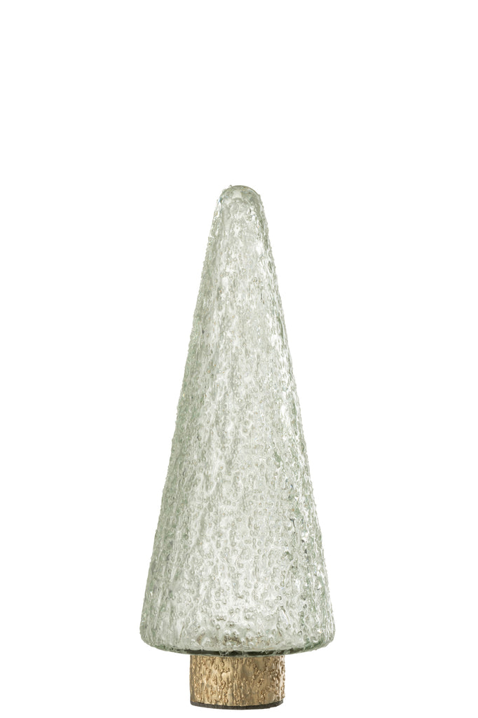 Kerstboom Gouden Voet Glas Trans Klein