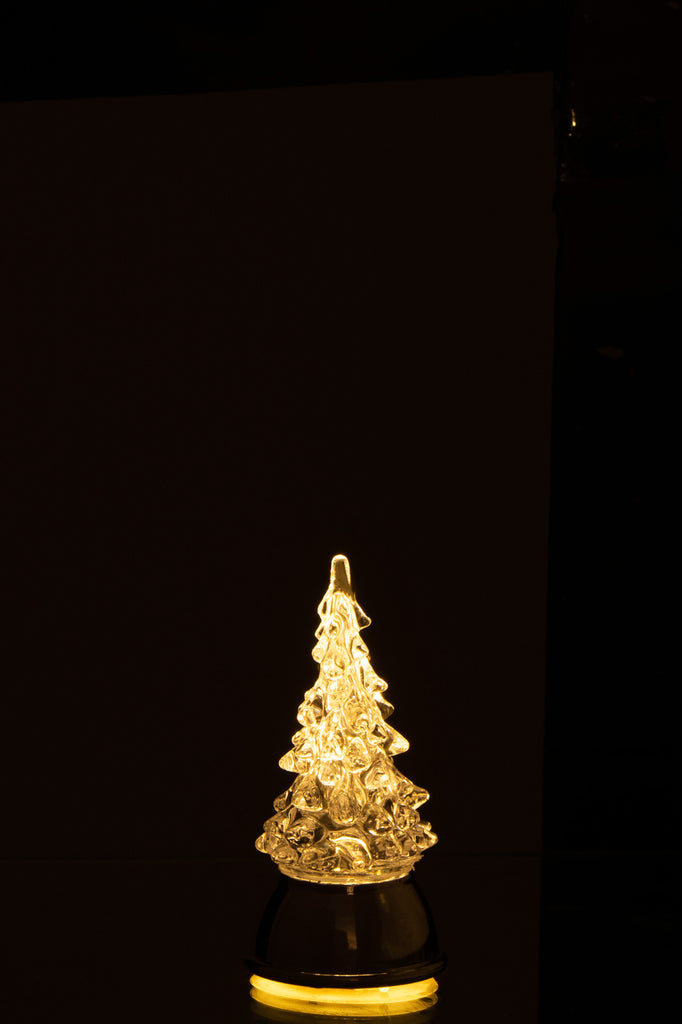 J-Line Kerstboom op voet Led acryl transparant