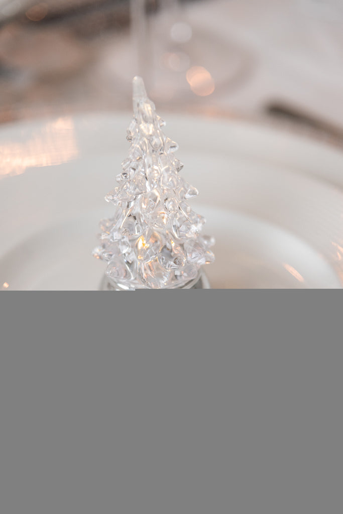 J-Line Kerstboom op voet Led acryl transparant