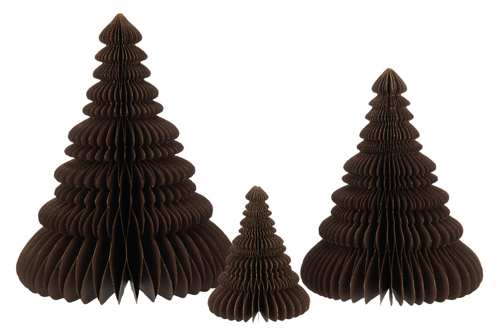 Kerstboom Vouwen Papier Bruin Groot
