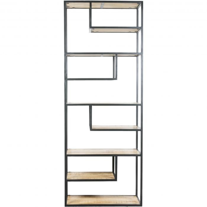 Vakkenkast Huub Hout 210 x 80 cm  - Roomdivider