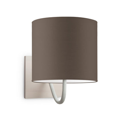 Wandlamp - Beach E27 Lampenkap taupe 20cm