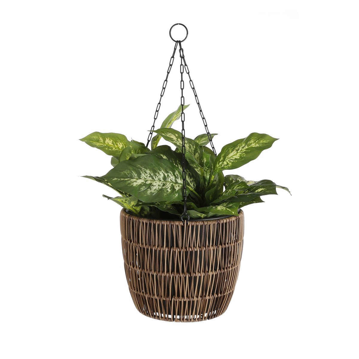 Dieffenbachia Kunstplant in Bloempot Stan - H40 x Ø30 cm - Groen