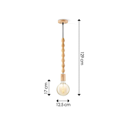 hanglamp Dana Spiraal - LED G260 -dimbaar E27 amber