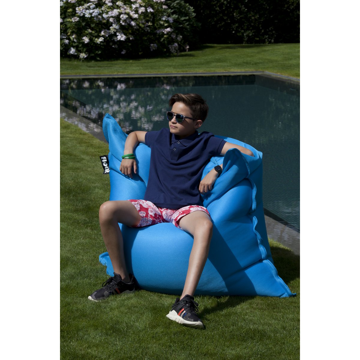 FLOAT BEAN BAG ZWEMBAD - turkoois