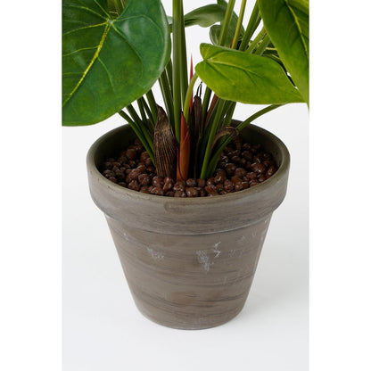 Anthurium Kunstplant in Bloempot Stan - H38 x Ø30 cm - Rood