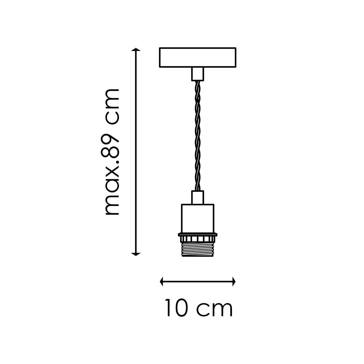 verlichtingspendel Armis 10/10/89cm - Groen