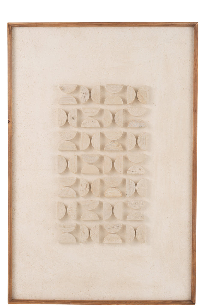 Wanddecoratie Josh Grenenhout/Canvas Wit