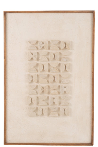 Wanddecoratie Josh Grenenhout/Canvas Wit