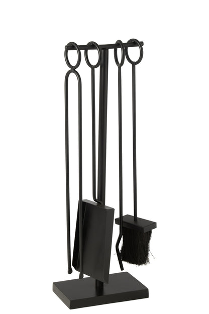 Openhaardgereedschap Ring Metaal Noir