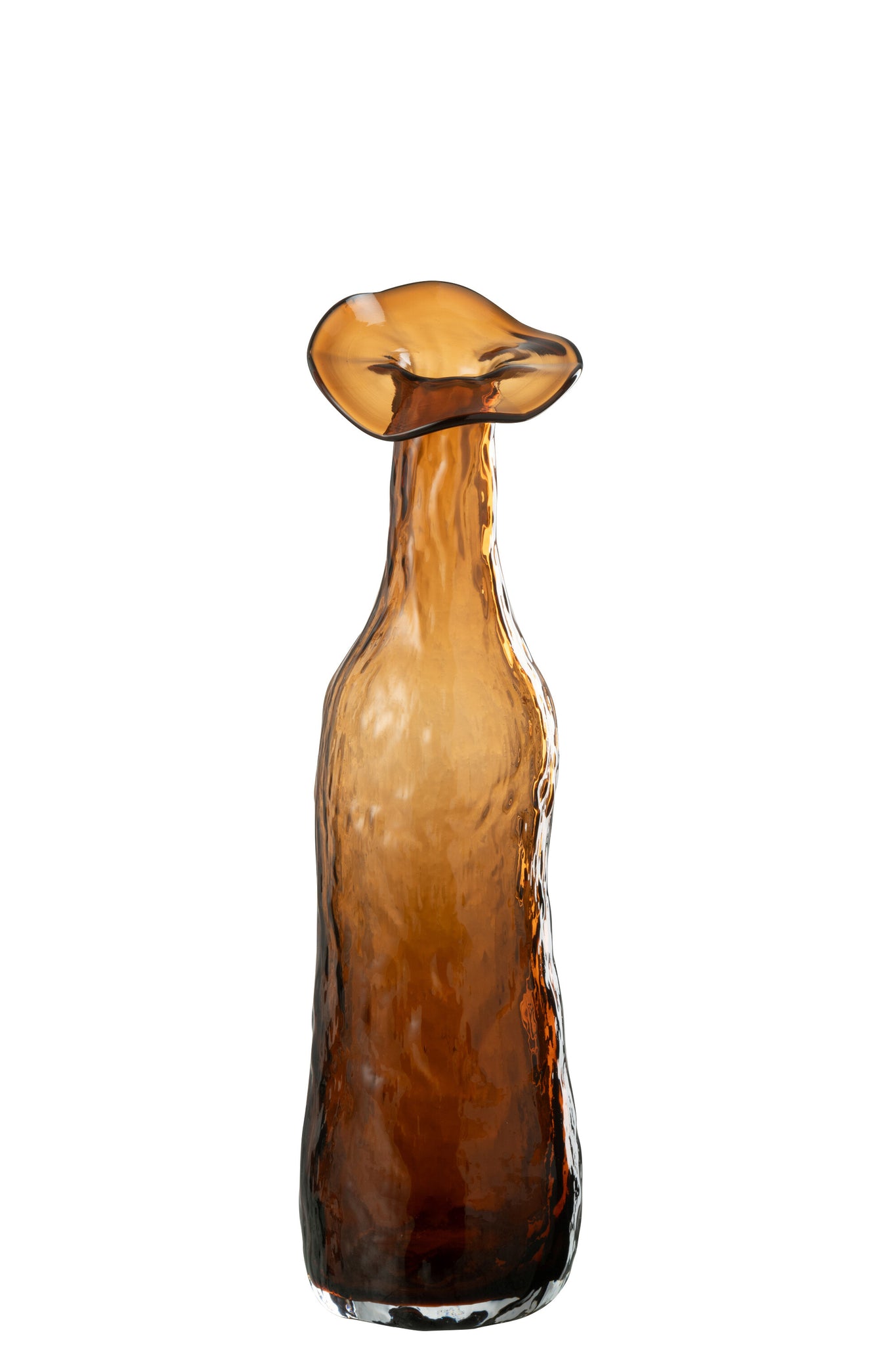 Vaas Bloeiend Glas Bruin Medium