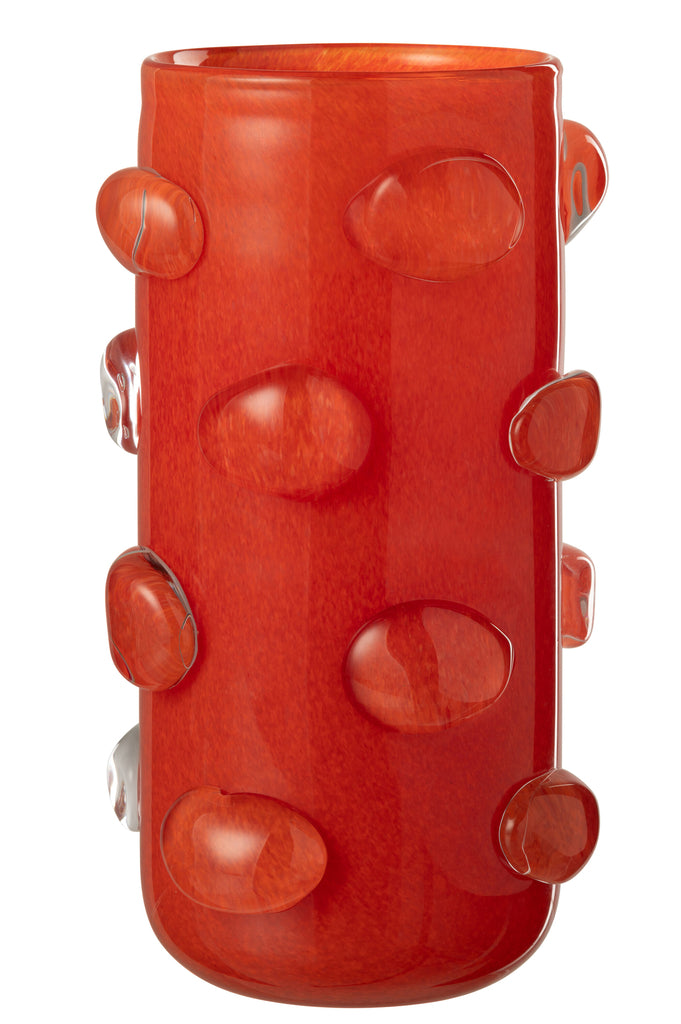 Vaas Aruna Glas Rood Groot