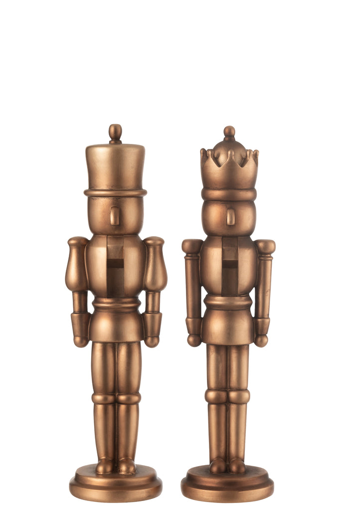Notenkrakerhars Antiek Goud Medium Assortiment Van 2