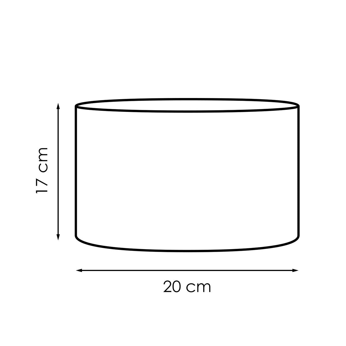 Lampenkap Canvas petrol - B:20xD:20xH:17cm