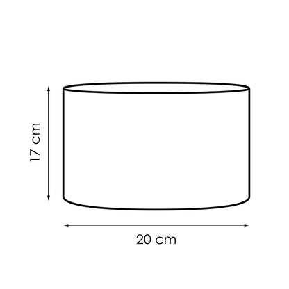 Lampenkap Canvas petrol - B:20xD:20xH:17cm