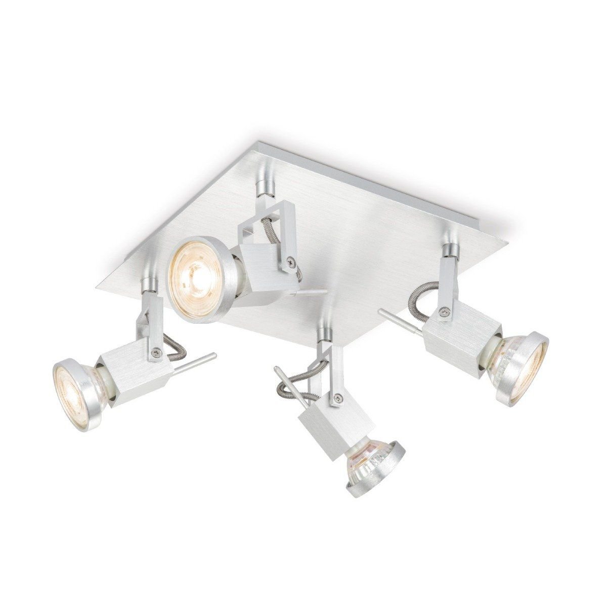 Opbouwspot Cali V4 - incl. dimbare LED-lamp - staal