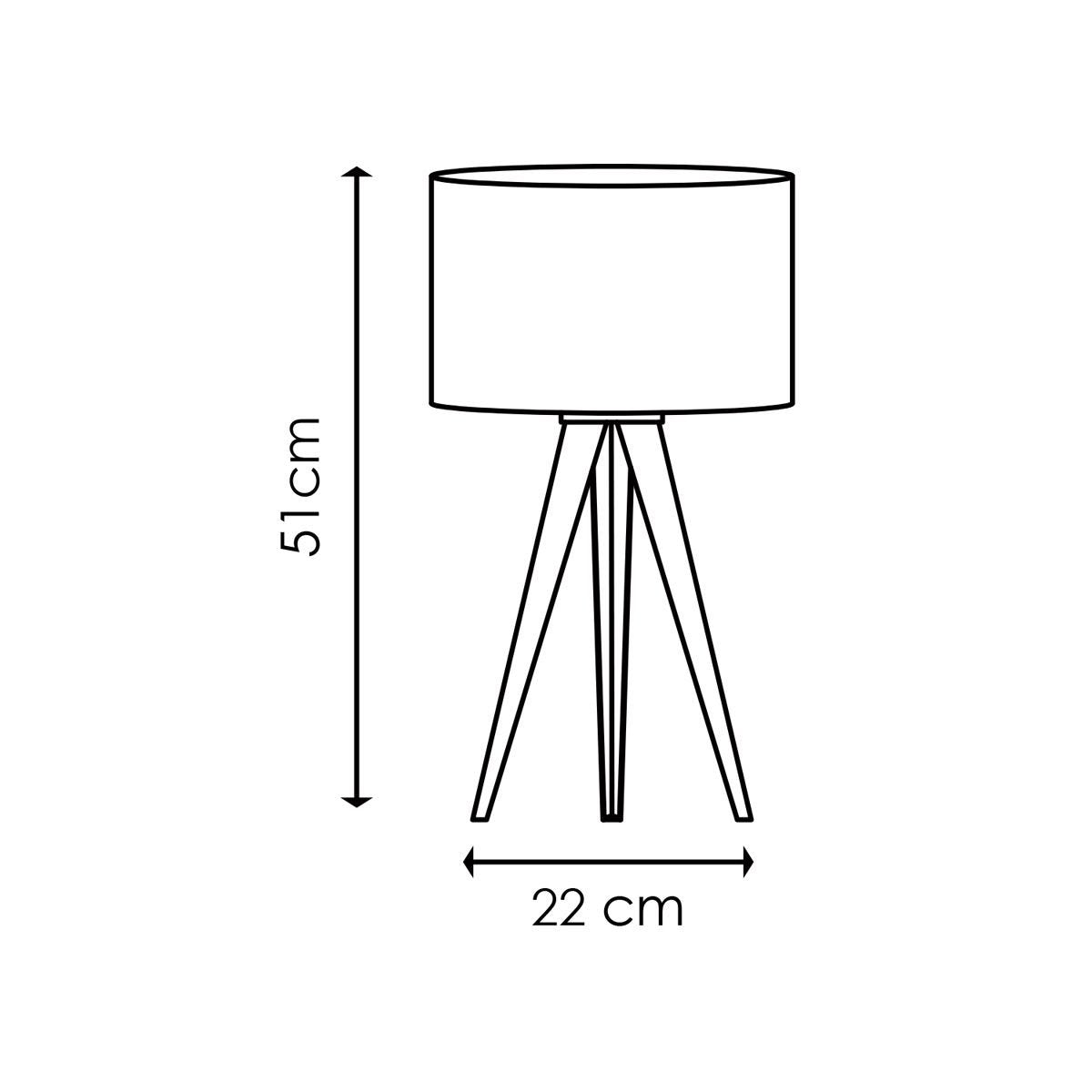 Moderne Tafellamp Tree zwart - 29/29/50cm - Bedlampje