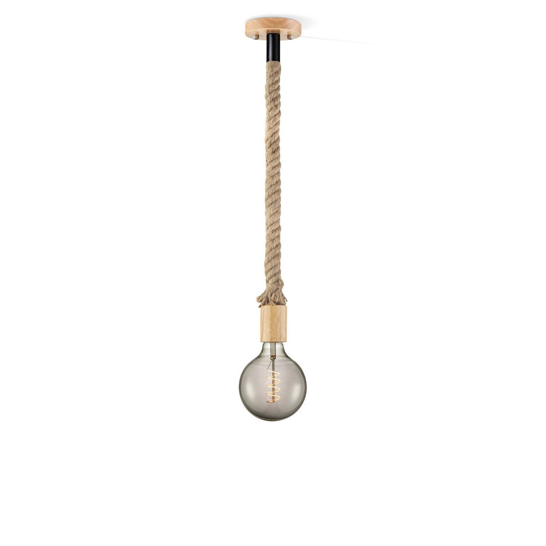 hanglamp Leonardo Spiraal - G125 - dimbaar E27 rook