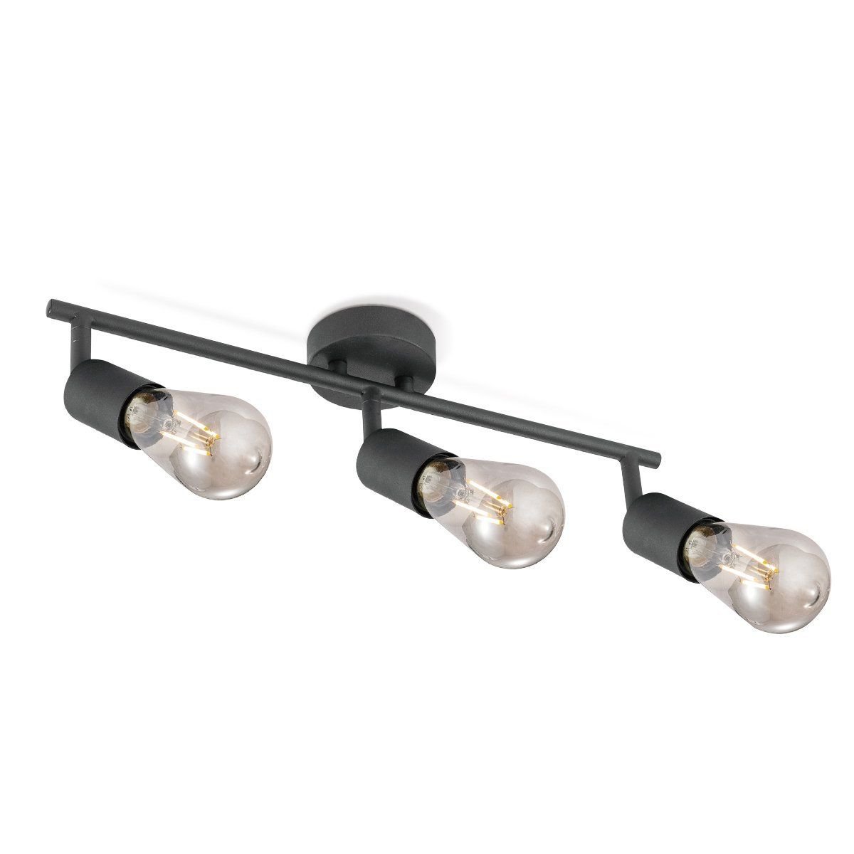 Opbouwspot Spy 3 - incl. dimbare LED lamp - zwart