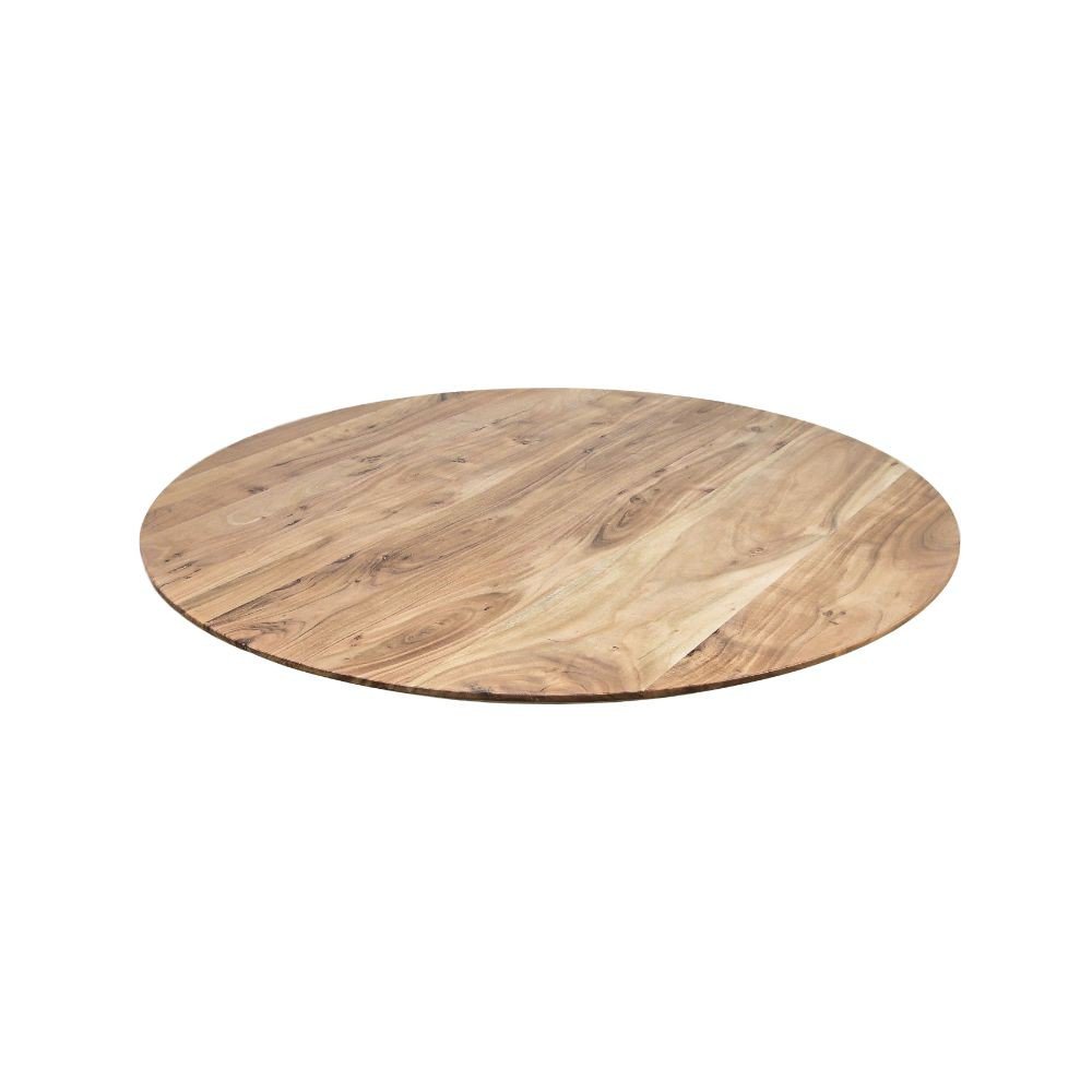 HSM Collection-Rond Tafelblad Zürich-ø120x3,8-Naturel-Acacia