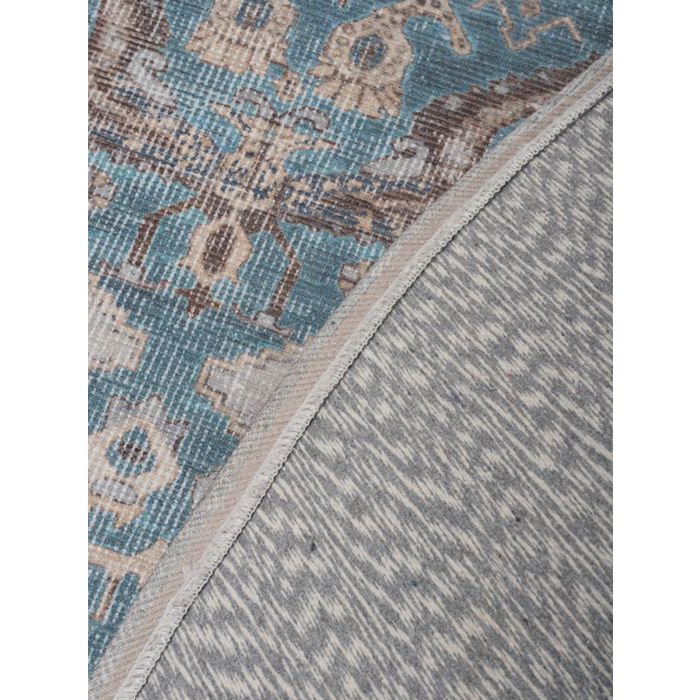 Vloerkleed Karaca Blue 03 Rond ø120 cm