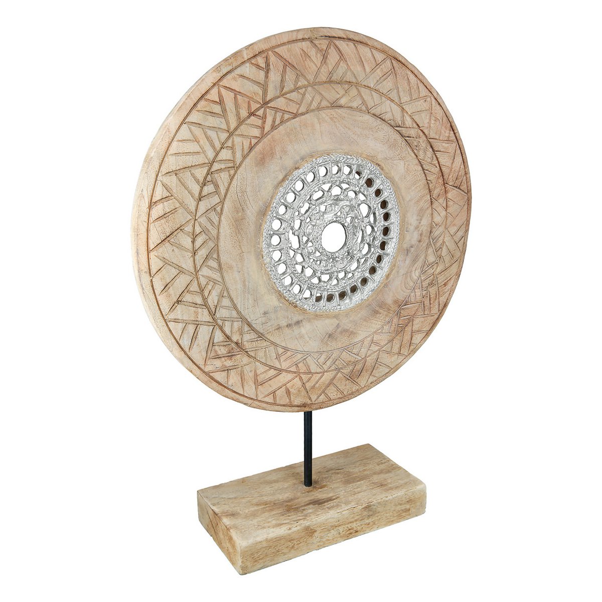 Sculptuur rond wiel H.46 cm